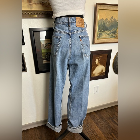 Vintage Orange Tab 505 Levi's 35W x 33L Regular Fit - Picture 1 of 8
